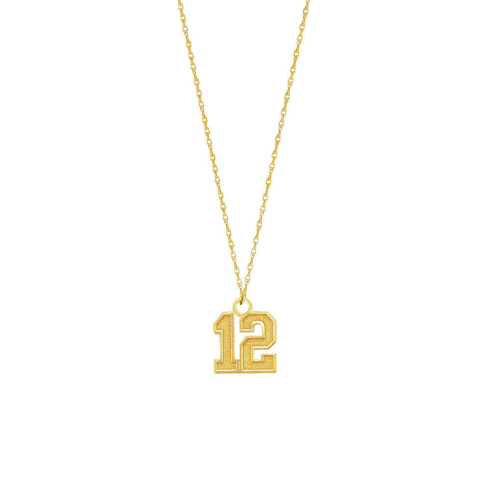 The Varsity Number Pendant Necklace