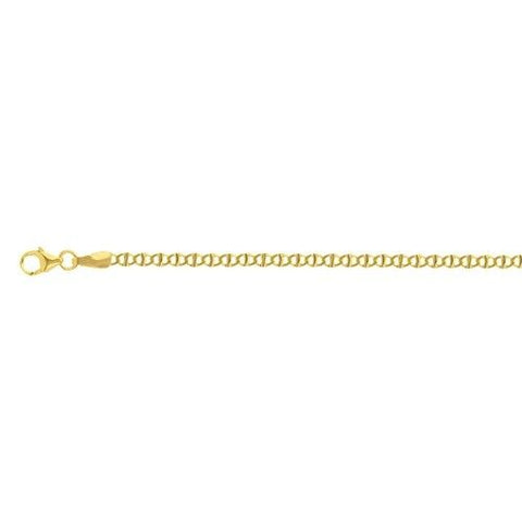 14K Solid Gold 2.2mm Flat Mariner Link Chain Adjustable Anklet Yellow Rose White