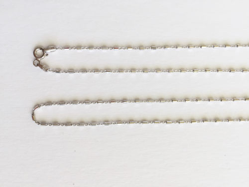 925 Sterling Silver Rhodium Plated Italy Chain - Width 1.2 mm