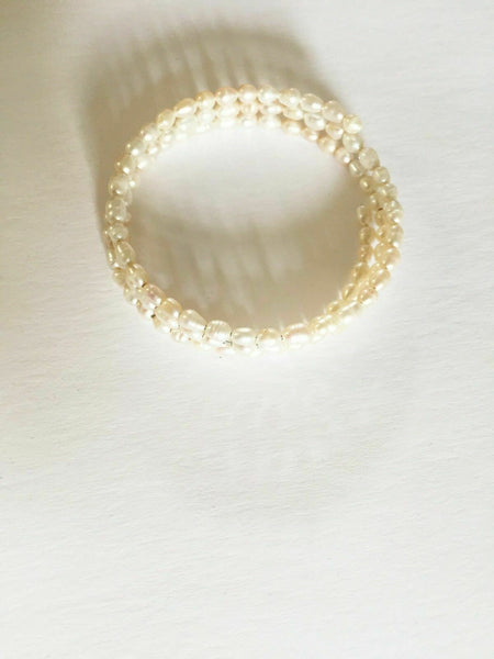 Small Pearl Bangle Bracelet