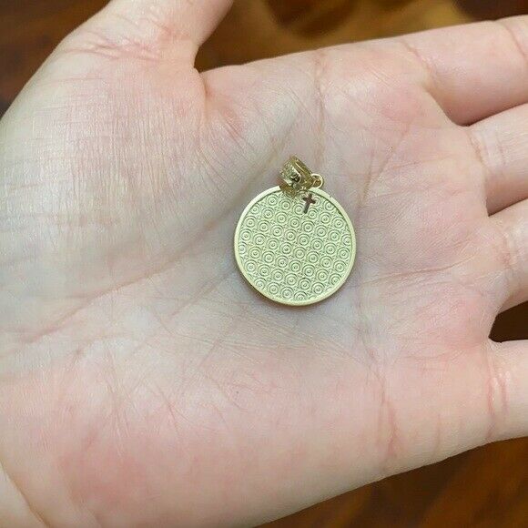 Solid Gold Philippians 4:13 I Can Do All Things Through Christ Pendant Necklace