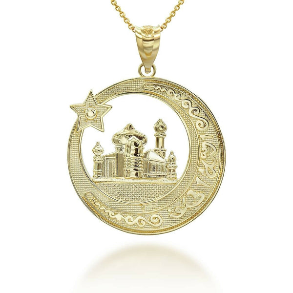 10K Solid Gold Hip Hop Money Tree Money Bag Pendant Necklace