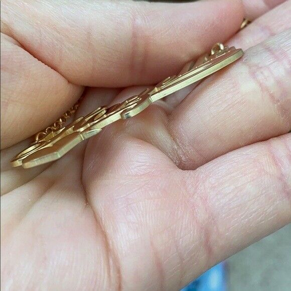 Personalized Yellow Gold Sterling Silver Name Plate Heart Necklace - Hazelle 18"