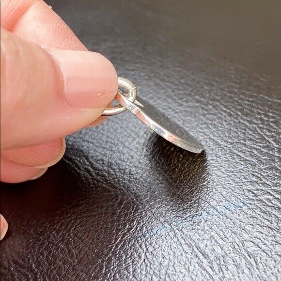 925 Sterling Real Fine Silver Plain Engravable Heart Pendant 22 x 30 mm