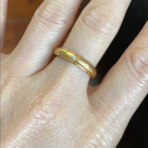 14K Solid Real Gold Yellow Diamond Wedding Band Engagement Ring 3.5 7.25 Knuckle