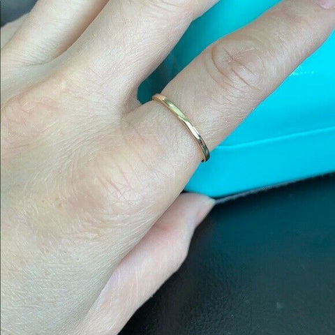 10k Solid Gold Simple Knuckle Ring Any Size Thumb Band 1 2 3 4 5 6 7 8 plain