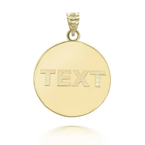 Personalized Name 10k 14k Solid Gold Zodiac Sign Virgo Pendant Necklace