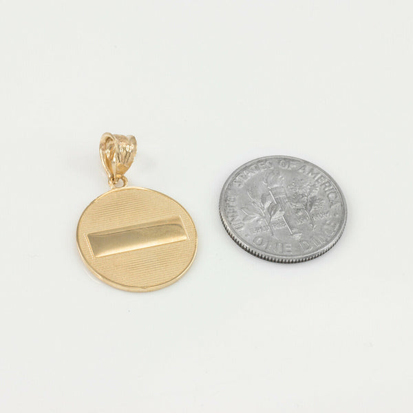 14K Solid Gold My Baptism Pendant Necklace - Yellow, Rose, White
