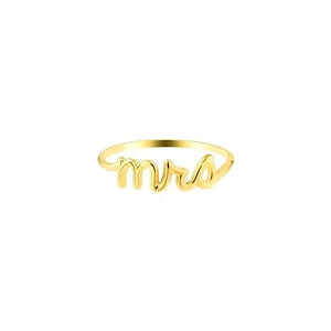 14K Solid Yellow Gold Mrs Women Ring Size 6, 7, 8