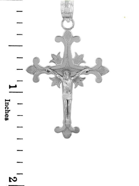 .925 Sterling Silver The Atonement Crucifix Cross Pendant Necklace