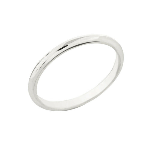 Fine Sterling Silver Classic Thumb Ring 2MM Any / All Sizes