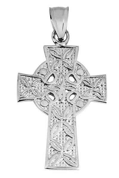 925 Sterling Silver Irish Celtic Cross Trinity Pendant Necklace 16" 18" 20" 22"