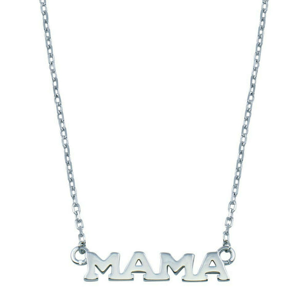925 Sterling Silver Mama Pendant Necklace