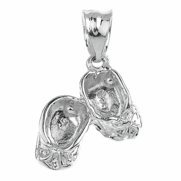 925 Sterling Silver Baby Girl Shoes Charm Pendant Necklace