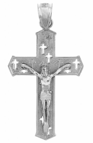 .925 Sterling Silver Crucifix Pendant Necklace - The Crosses Crucifix