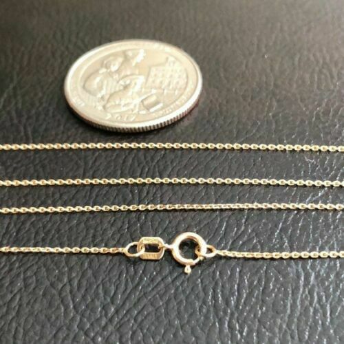 14k Real Gold Crucifix 3D Cross Pendant Necklace Yellow