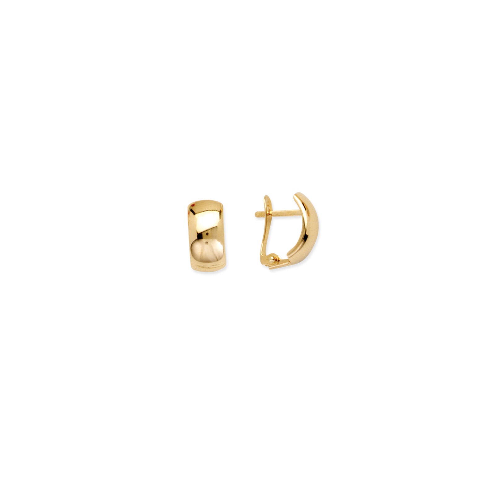 14k Real Solid Yellow Gold High Polished Earrings