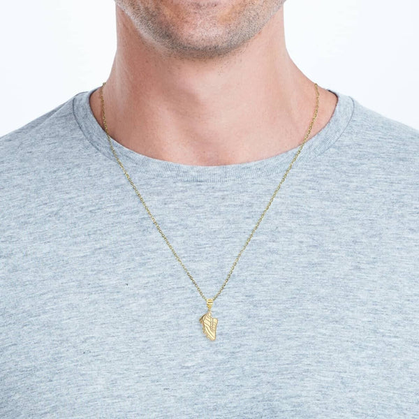 Personalize Name 10k 14k Solid Gold Football Soccer Cleats Pendant Necklace