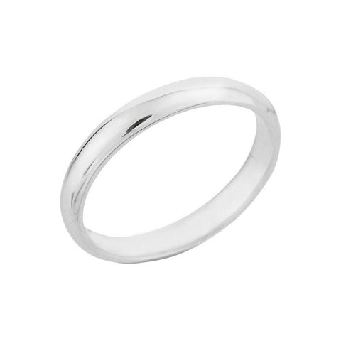 925 Real Sterling Silver Classic Thumb Ring 3 MM - Any/ All Sizes Plain Band