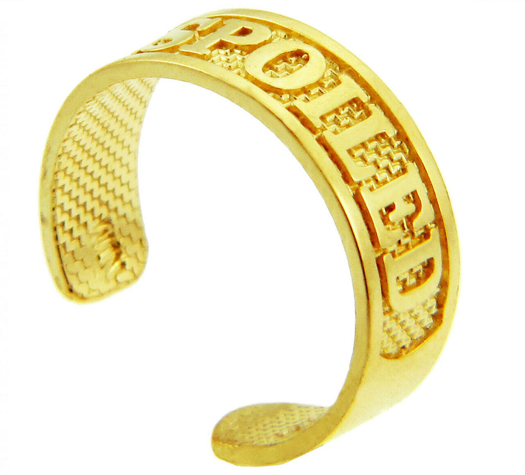 10K YELLOW GOLD DIMENSIONS TOE RING