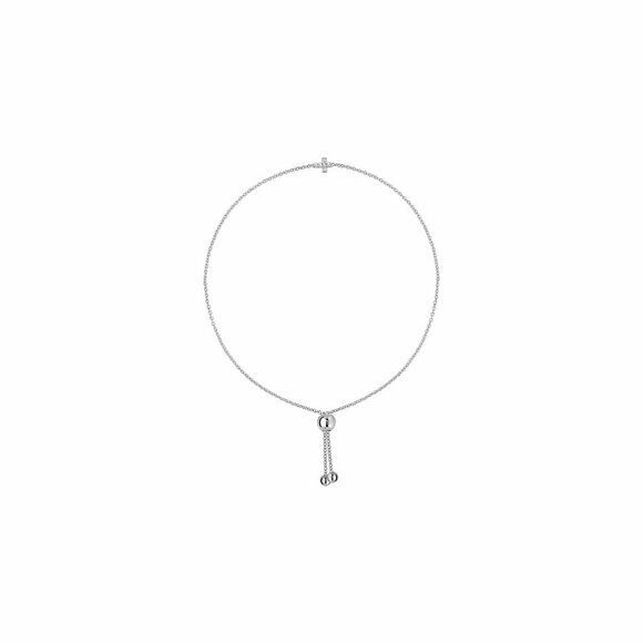 14K Solid White Gold Mini Cross Natural Diamond Bolo Dainty Bracelet Minimalist