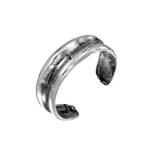925 Sterling Silver Simple Adjustable Oxidized Toe Ring /Finger Ring
