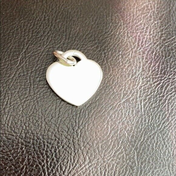 925 Sterling Real Fine Silver Plain Engravable Heart Pendant 22 x 30 mm
