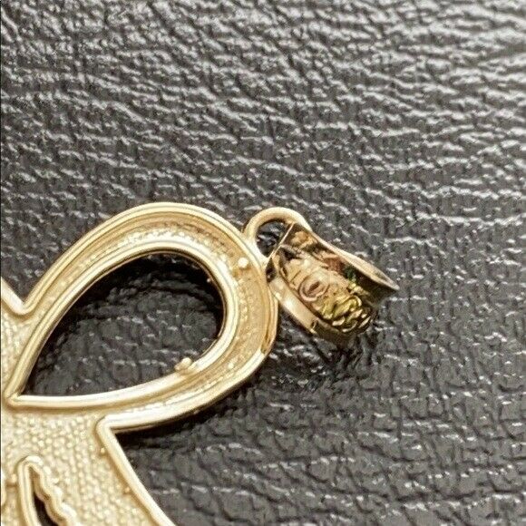 10k Solid Yellow Gold Ankh With Eye of Horus Pendant Necklace