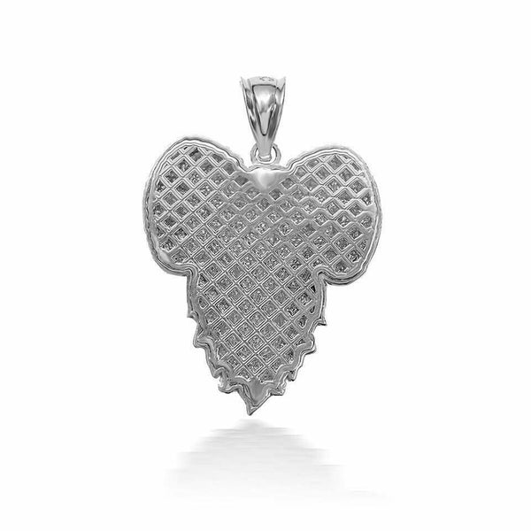 925 Sterling Silver Ram Aries Zodiac Symbol of Rulership Pendant Necklace