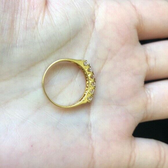 NWOT 14K Yellow gold CZ Ring Size 5