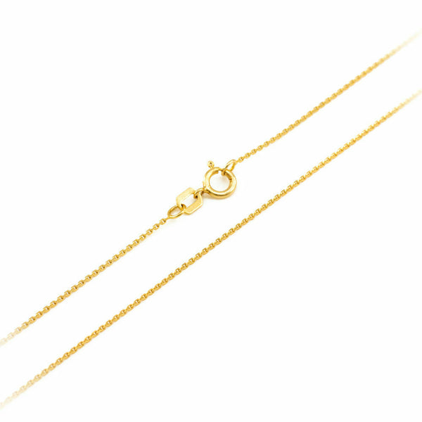 14K Solid Yellow Gold Pharmacy Rx Prescription Symbol Pendant Necklace