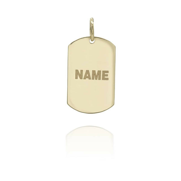 Personalized Name 10k 14k Solid Gold Reversible Lord's Prayer Pendant Necklace