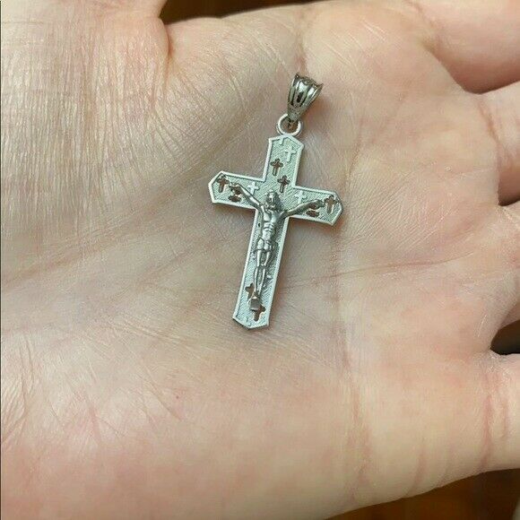 .925 Sterling Silver Crucifix Pendant Necklace - The Crosses Crucifix
