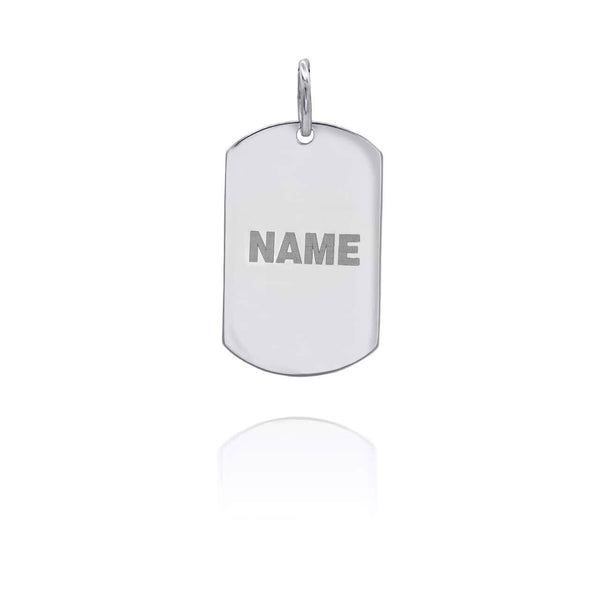 Personalized Name Sterling Silver Reversible Lord's Prayer Pendant Necklace