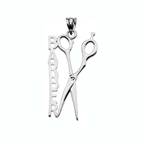 925 Sterling Silver Barber Hairstylist Scissor Pendant Necklace 16" 18" 20" 22"