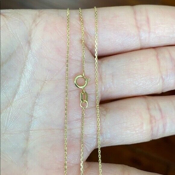 10K Solid Gold Egyptian ISIS Goddess of Life and Magic Winged Pendant Necklace