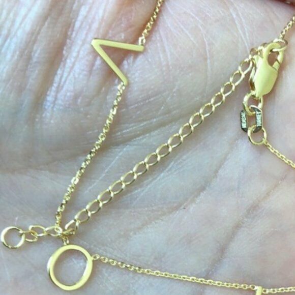 Popular VOTE Necklace in 14k Solid Real Yellow Gold as seen on TV