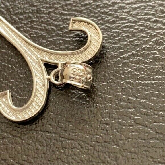 925 Sterling Silver Aries April Zodiac Sign Pendant Necklace