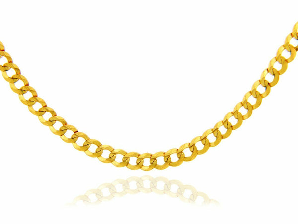 10 k Solid Yellow Gold 1.7 mm Cuban Chain Necklace 16",18",20",22",24".
