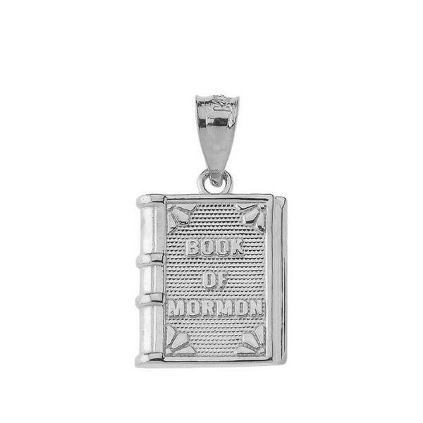 925 Silver The Book of Mormon Pendant Necklace - 16", 18", 20", 22"