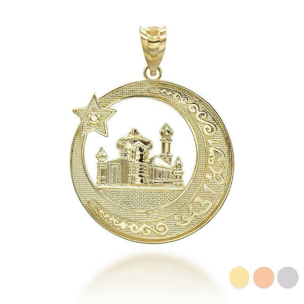 10K Solid Gold Hip Hop Money Tree Money Bag Pendant Necklace