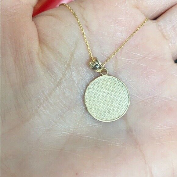 10k Solid Yellow Gold Armenian Eternity (0.94") Pendant Necklace 16" 18" 20" 22"