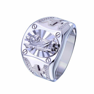 925 Sterling Silver St. Saint Jude CZ Ring size 9, 10, 11, 12
