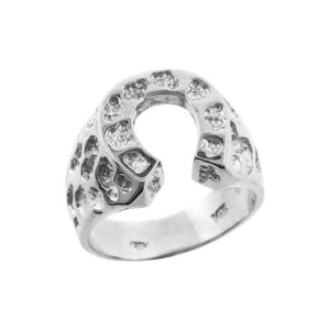 925 Pure Sterling Silver Men's Horse Shoe Nugget Ring All / Any Size