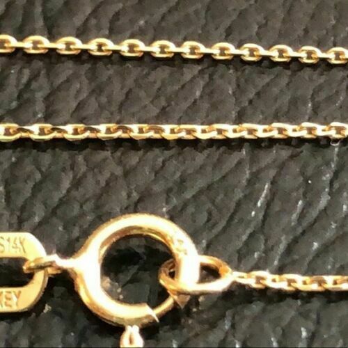 14k Real Gold Crucifix 3D Cross Pendant Necklace Yellow