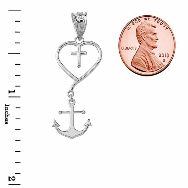 .925 Sterling Silver Jesus is the Anchor of My Soul Pendant Necklace