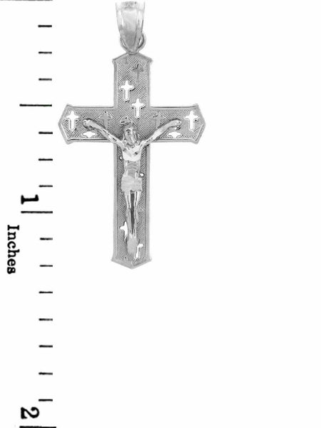 .925 Sterling Silver Crucifix Pendant Necklace - The Crosses Crucifix