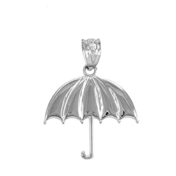 Sterling Silver Umbrella Pendant Necklace