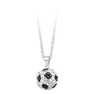 Sterling Silver 12MM Soccer Necklace