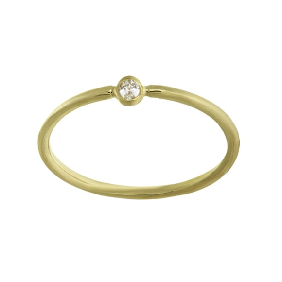 14K Yellow Gold 3PT Round Diamond Ring (more color)